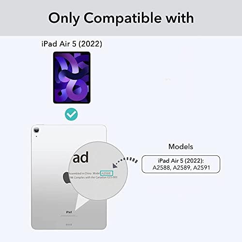 Kompatibilis iPad Air 5. Generációs Esetben 2022 a tolltartó, [Támogatást 2nd Gen Ceruza], iPad 10.9 Hüvelyk, a Tér Medve