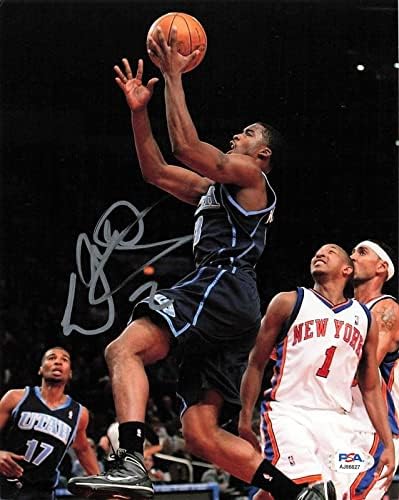WESLEY MATTHEWS aláírt 8x10 fotó PSA/DNS-Utah-Jazz-Dedikált - Dedikált NBA-Fotók