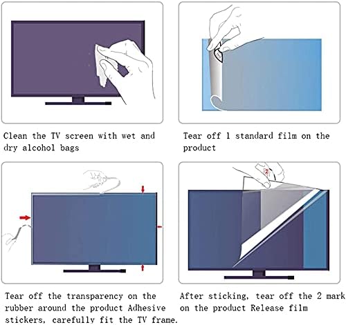 KFJZGZZ 32~75In Tükröződésmentes TV Képernyő Védő-Kék Fény Szűrő LCD/OLED Kijelző-szemvédő Protector