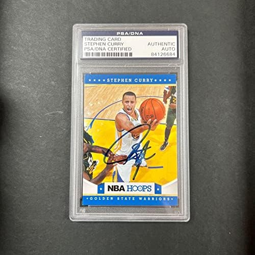 NBA 2012-13 Karika 180 Stephen Curry Aláírt Kártya AUTOMATIKUS PSA Asztalon - Kosárlabda Asztalon Dedikált Kártyák