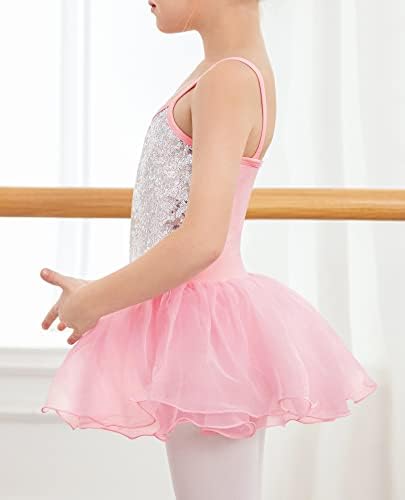 Flypigs Lányok Sequin Balett Tütü Ruha Csillogó Pántok Harisnyát Balerina Ruhában Táncolni Jelmezek Gyerekeknek