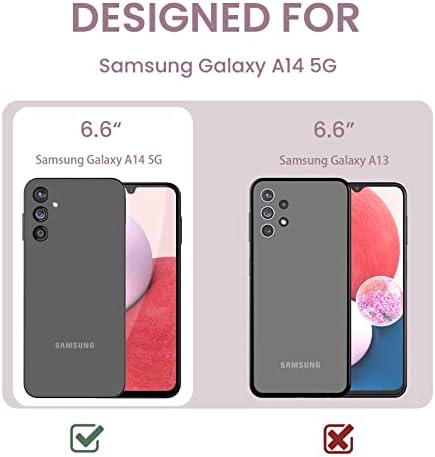 DagoRoo Samsung Galaxy A14-es 5G Esetben Edzett Üveg kijelző Védő fólia, Lányok, Nők, Kristálytiszta virágmintás Esetekben,