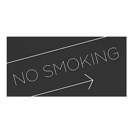 CGSignLab | Nem Dohányzó -Fekete Ablak Ragaszkodnak | 24x12