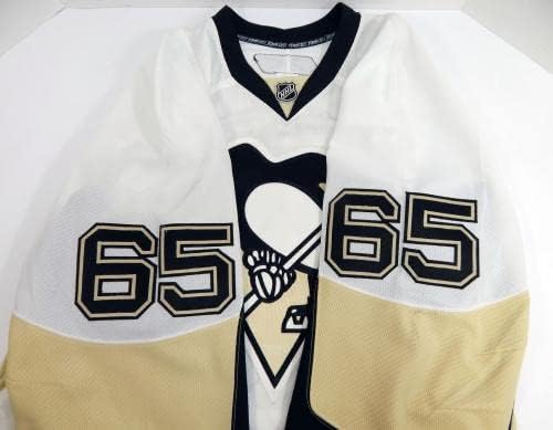 2012-13 Pittsburgh Penguins Adam Payerl 65 Játék Kiadott Fehér Jersey 58 DP30806 - Játék Használt NHL-Mezek