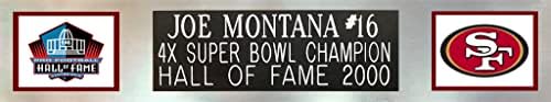 Joe Montana Dedikált Piros San Francisco Jersey - Gyönyörűen Gubancos, illetve Bekeretezett - Kéz Által Aláírt Montana, Hiteles,