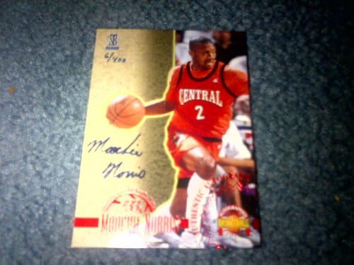 1996-1997 Eredményjelző Moochie-Val Norris Újonc Dedikált Kártya Korlátozott 6/400! Houston Rockets!