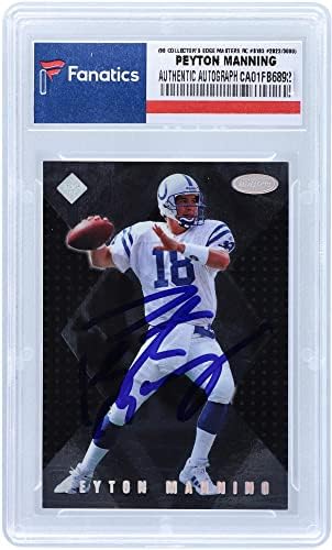 Peyton Manning az Indianapolis Colts Dedikált 1998 Collector ' s Edge Mesterek Újonc Kártya S183 Trading Card - Foci Asztalon