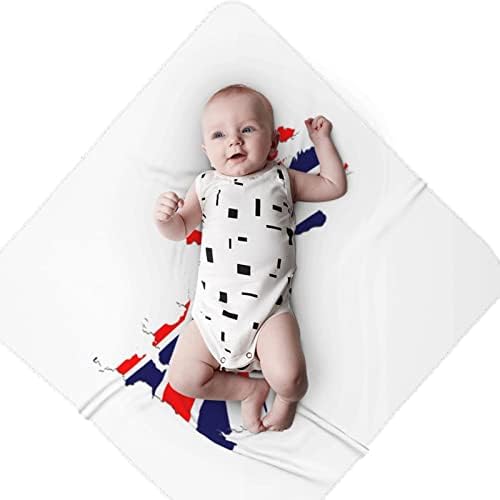 Brit Zászló Térkép Baba Takaró Fogadó Takarót a Csecsemő, Újszülött Pelenkát Fedezze Wrap Óvoda Babakocsi