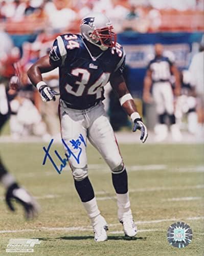 Tebucky Jones New England Patriots Aláírt Dedikált 8x10 Fotó W/Coa - Dedikált NFL-Fotók
