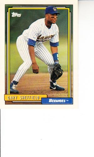 1992 Topps Baseball 695 Gary Sheffield Milwaukee Brewers