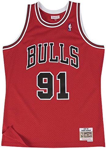 Mitchell & Ness Dennis Rodman Chicago Bulls NBA Primitivizmus HWC Jersey - Piros