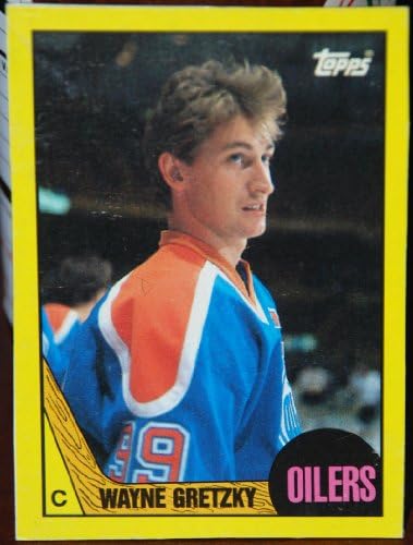 1987-88 Topps Wayne Gretzky Egy Edmonton Oilers Doboz Alján NHL Jégkorong Kártya