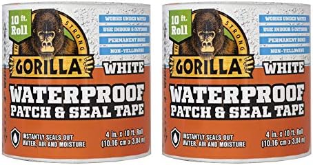 Gorilla Vízhatlan Tapasz & Seal Szalag 4 x 10 Fehér, (Csomag 2)