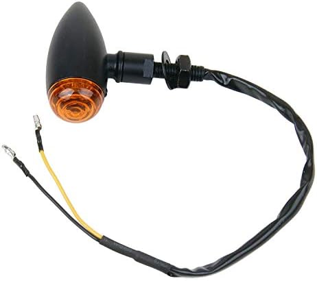 MotorToGo Fekete Golyó Motoros LED lámpa Mutatók Szemellenző Amber Objektív Kompatibilis az 1989-es Kawasaki NinjaZX10