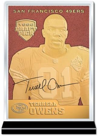 Terrell Owens 1996-Os Tervezet Vedd Úgy Érzi, A Játék, Arany Kártya Foci Mintás
