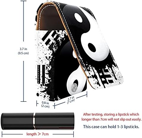 Mini Rúzst a Tükör Táska, Fekete-Fehér Yin-Yang Hordozható Esetben Jogosult Szervezet